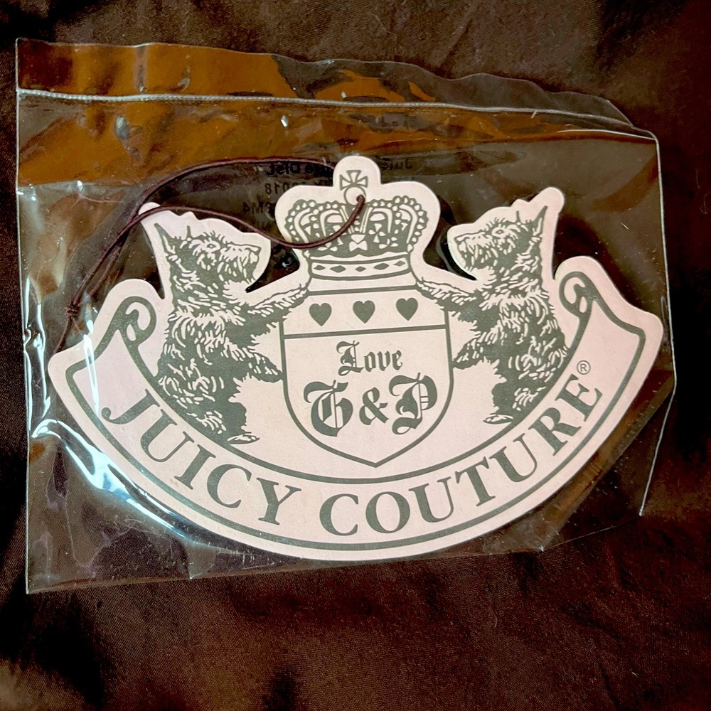 Juicy couture hanging air freshener vintage